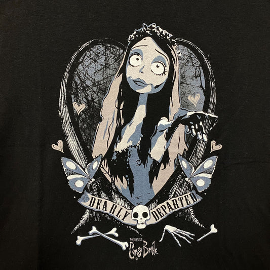Tim Burton's Corpse Bride Emily Dearly Departed T-Shirt Large