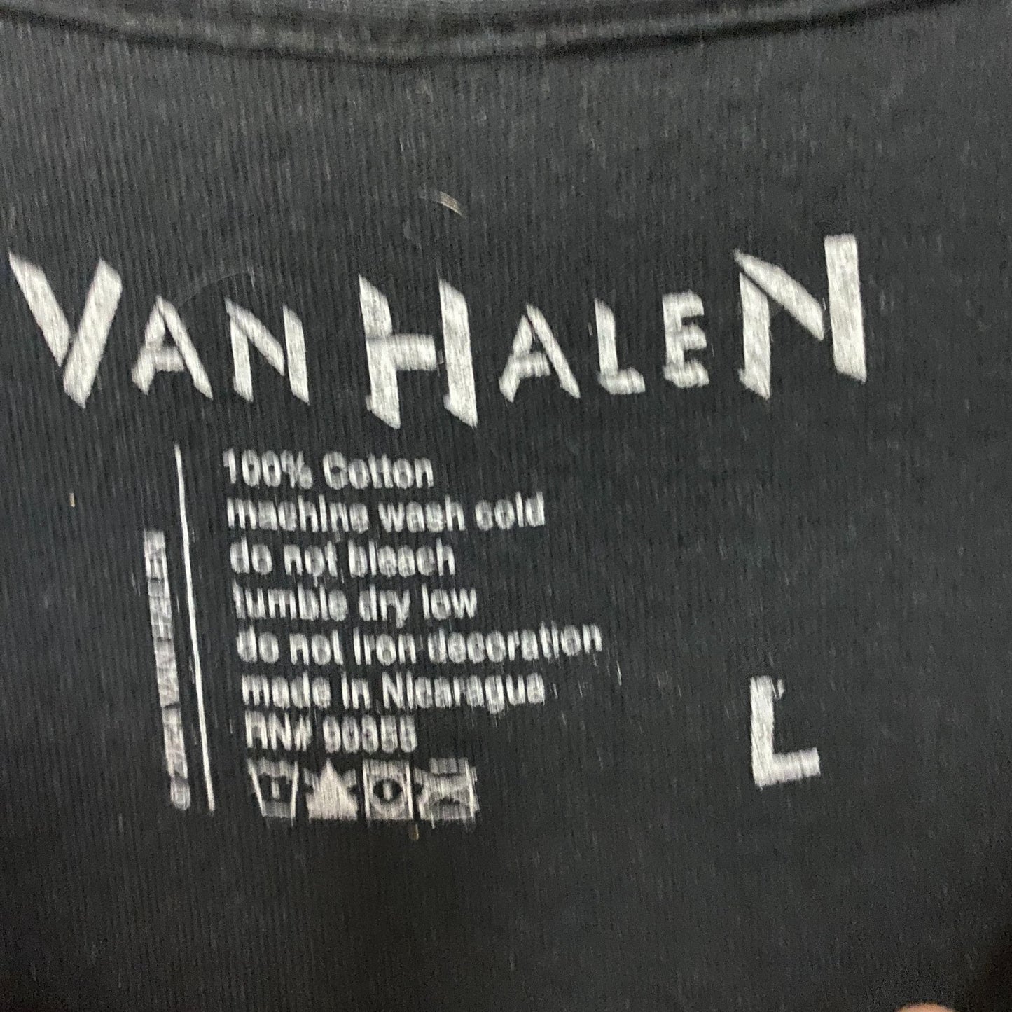 Van Halen Nascar Racing Car Graphic Design T-Shirt Large