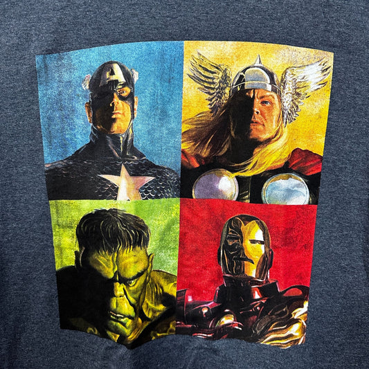Marvel Alex Ross The Avengers Realistic Portraits Tee L
