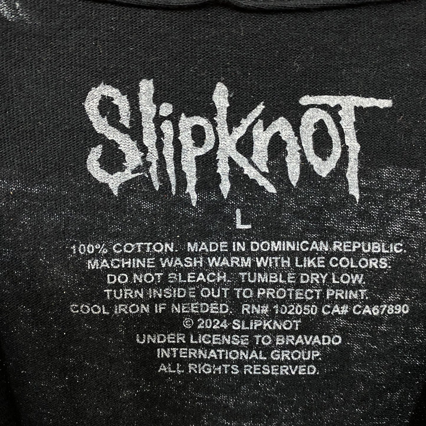 Slipknot Self Titled !999 Album Rock Tshirt size Large