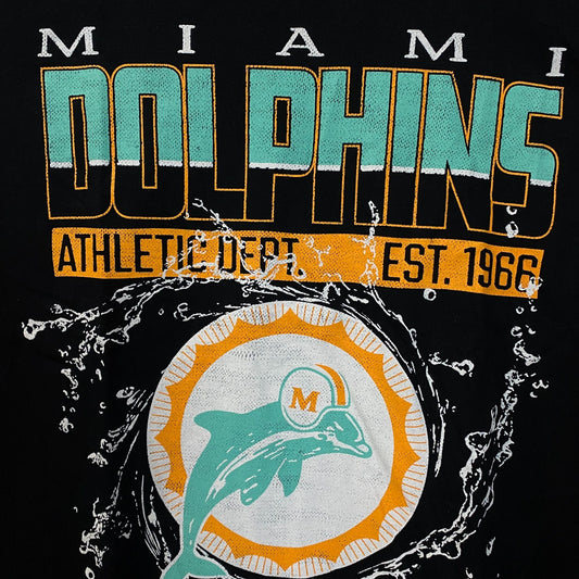 NFL Team Apparel "Miami Dolphins Athletic Dept. Est. 1966" Graphic T-Shirt Medium