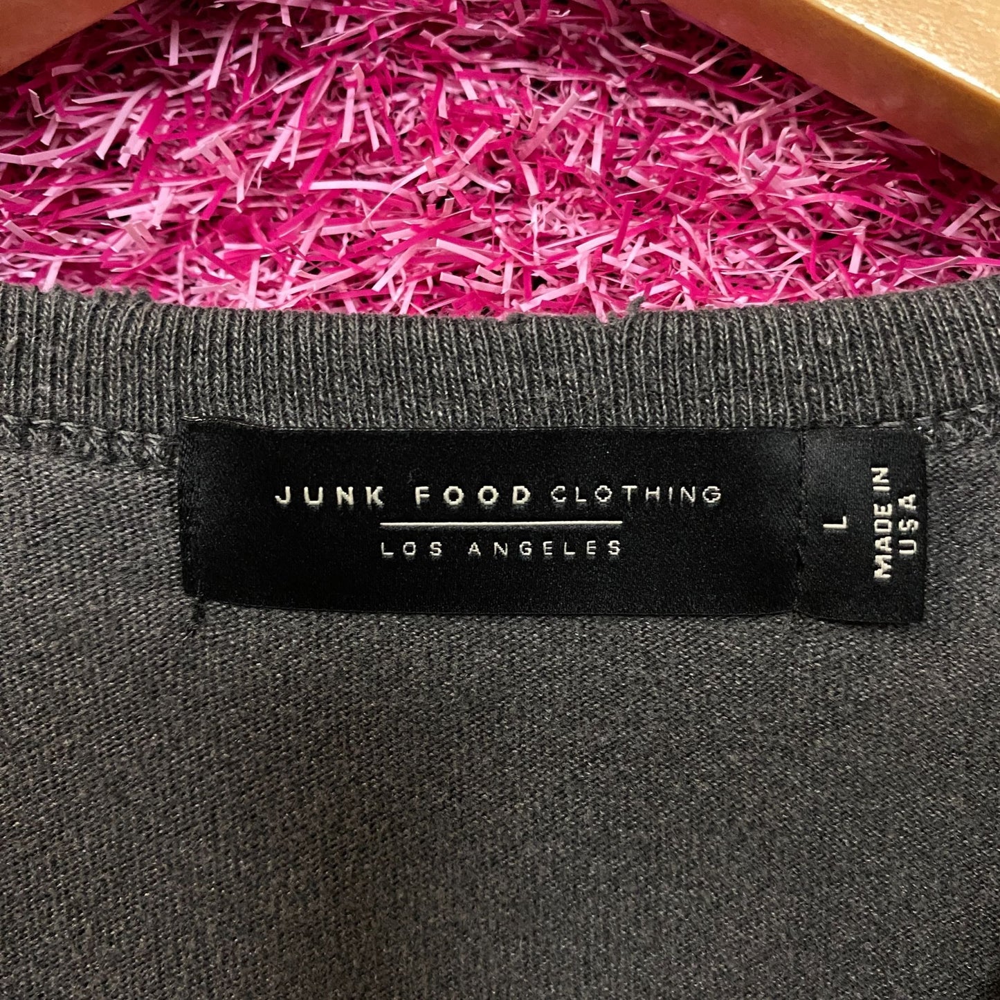 Junk Food Clothing Women's Burning Love Original Vintage Style Tee Large