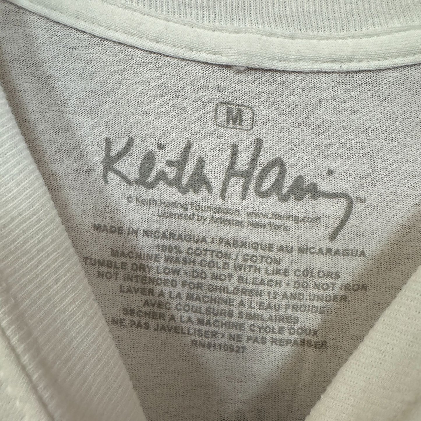 Keith Haring Circle of Men Dancing Pop Art Long Sleeve M