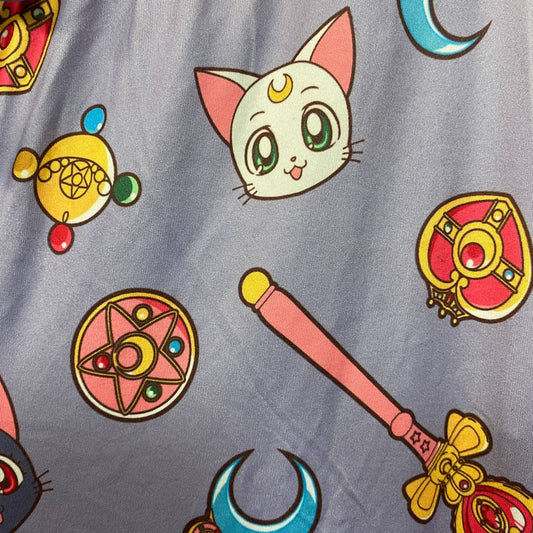 Sailor Moon-Themed Graphic Print Pajama Pants XL