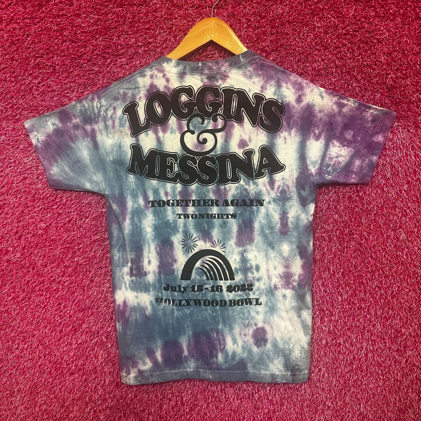 Kenny Loggins and Jim Messina Together Again Tour Tie Dye S