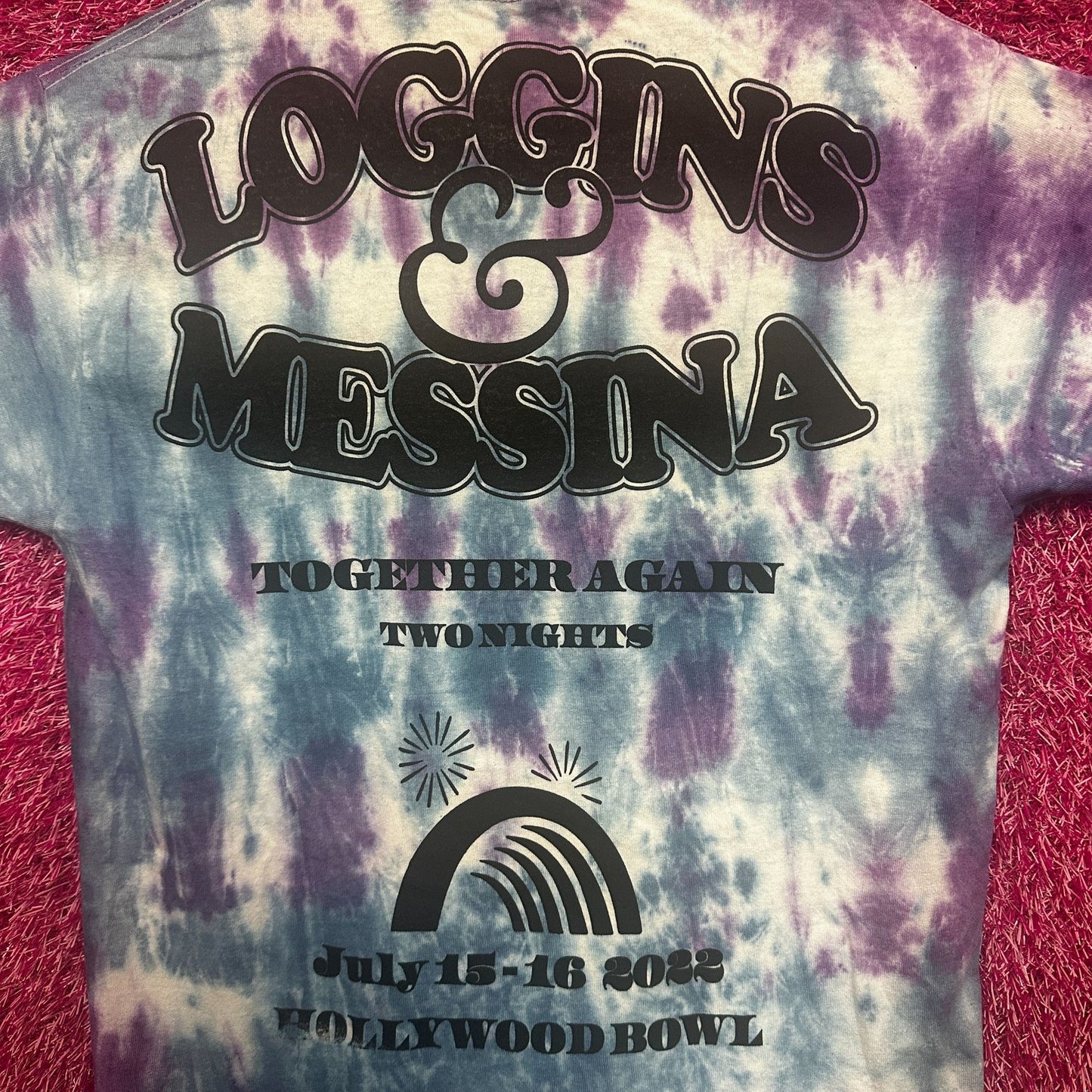 Kenny Loggins and Jim Messina Together Again Tour Tie Dye S