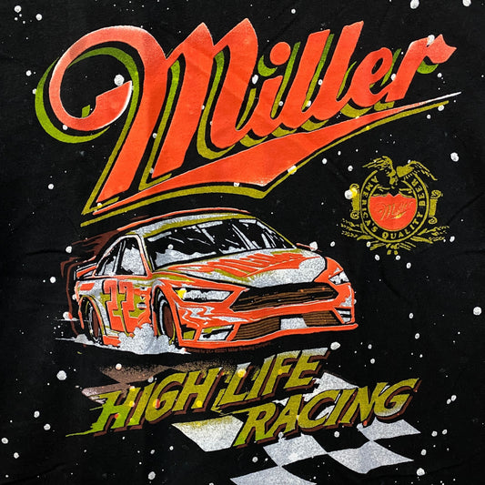 Junkfood Miller HighLife Racing Graphic Design T-Shirt Small
