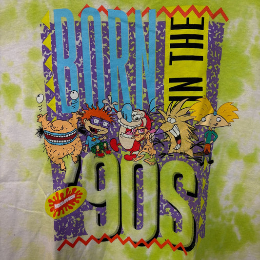 Nickelodeon Born In The 90s tiedye Tshirt size medium