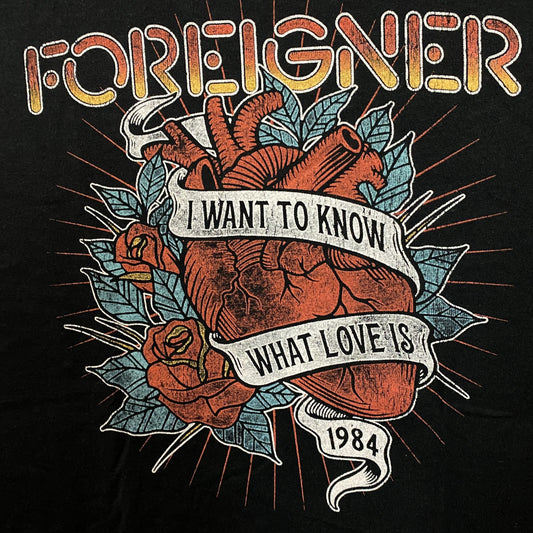 Foreigner Agent Provocateur I Wanna Know What Love Is T-Shirt 2XL