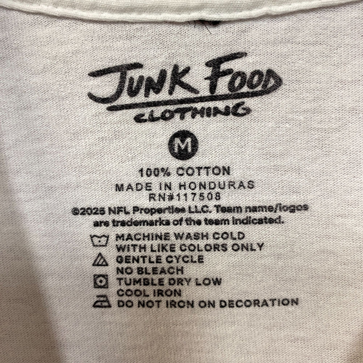 Junk Food Clothing San Francisco 49rs Tshirt size Medium