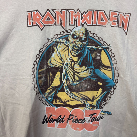 Iron Maiden World Piece Tour 1983 Heavy Metal Band Tee 2XL