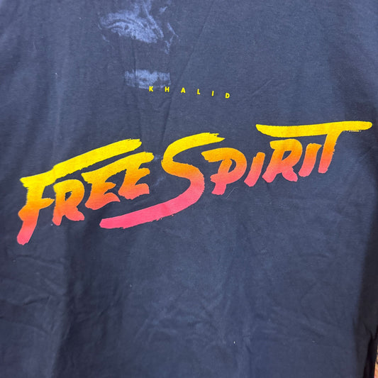 Khalid Free Spirit Spell Out Tour Wing Dyed Long Sleeve M