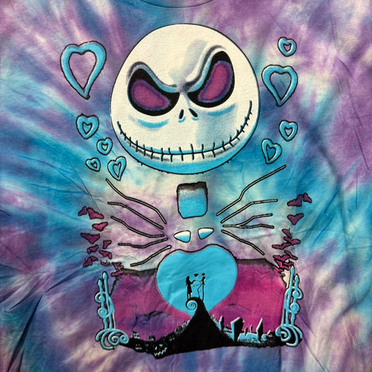 Nightmare before Xmas Danny elf man tiedye tee size 2XL