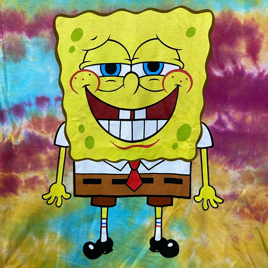 Nickelodeon SpongeBob Happy Times tiedye Tshirt size large