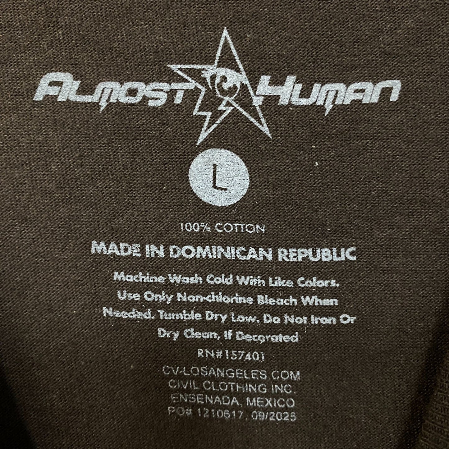 Almost Human Pink World Apparel Graphic T-Shirt Large