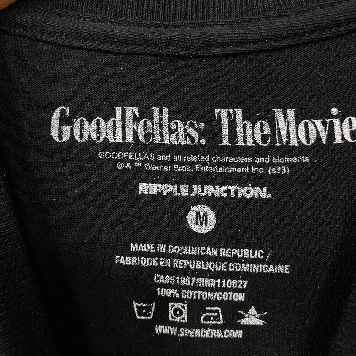 Ripple Junction Goodfellas "Three Decades of Life in the Mafia" Graphic T-Shirt Medium