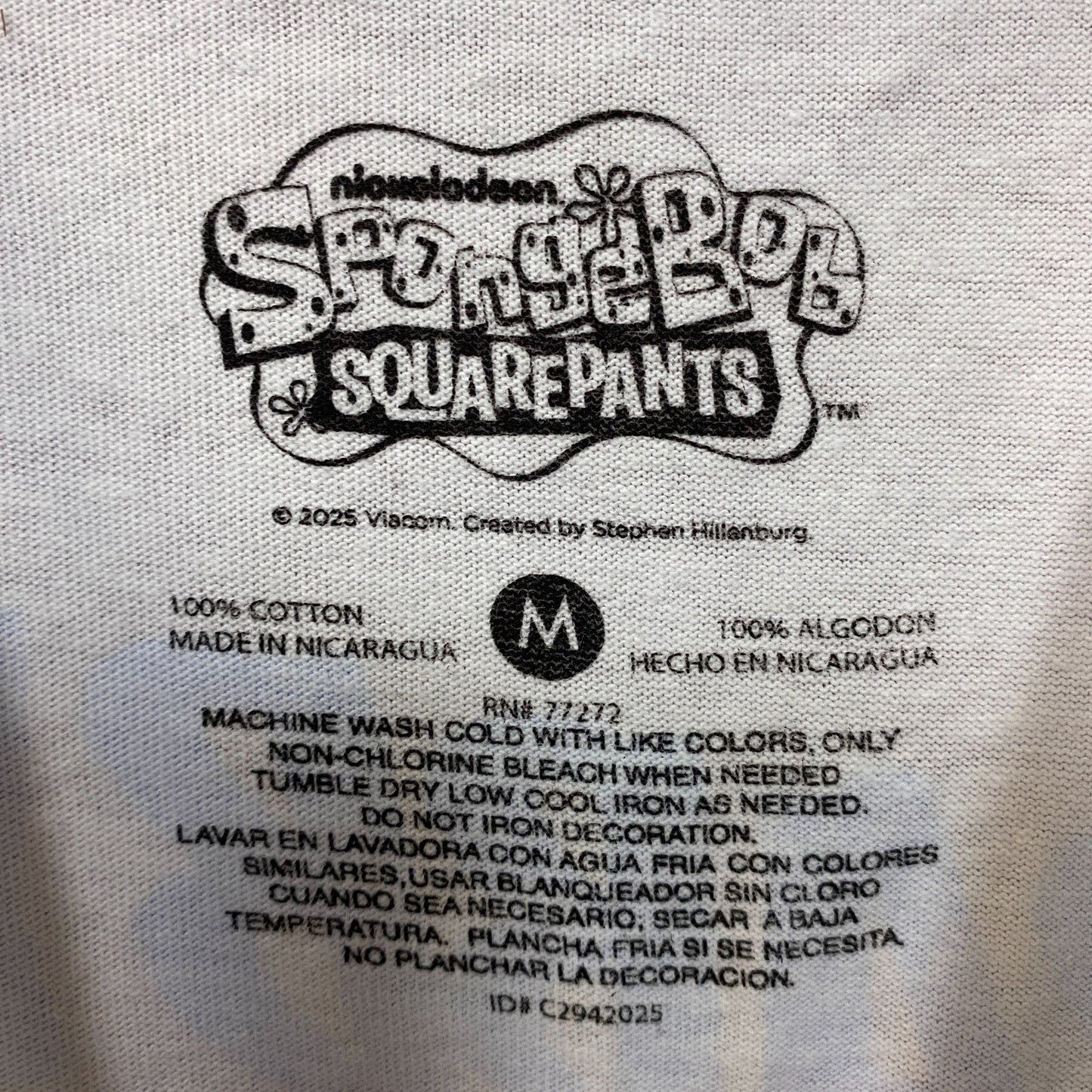 Nickelodeon SpongeBob SquarePants Krabby Patty Graphic T-Shirt Medium