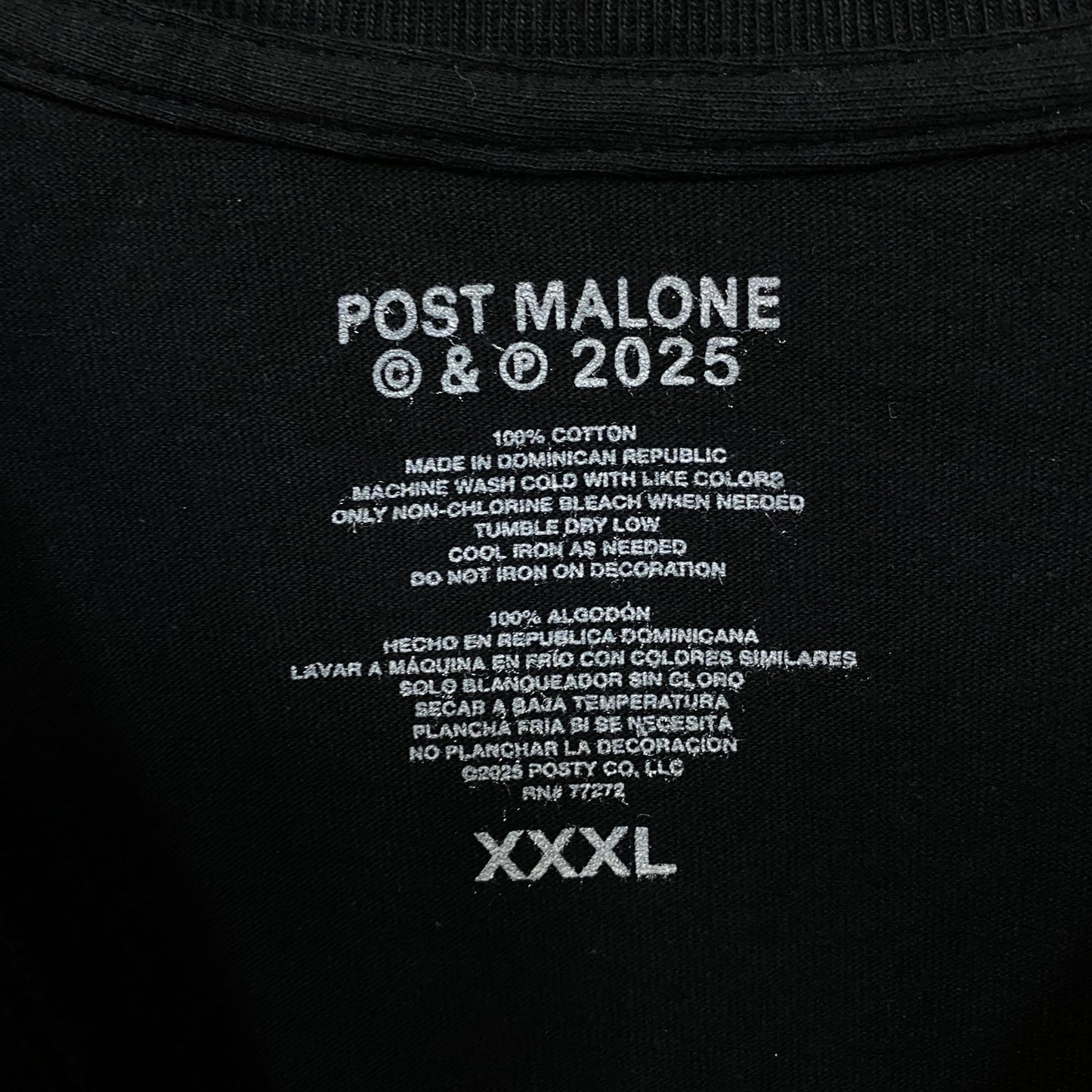 Post Malone Cowboy F-1 Trillion Album Country T-Shirt 3XL