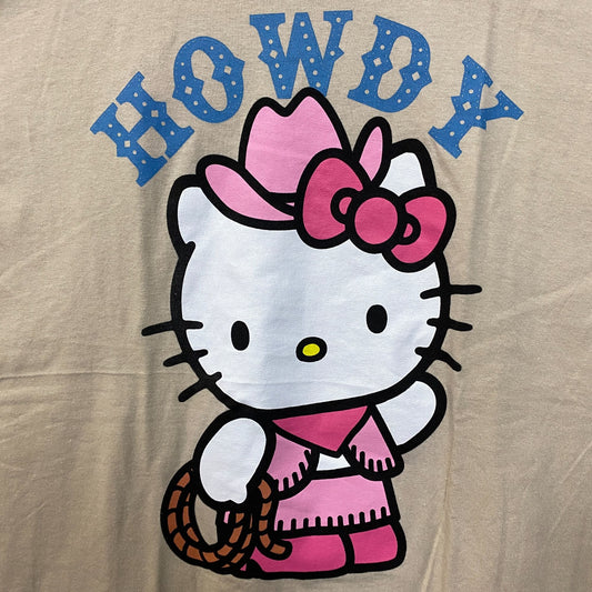 Sanrio Hello kitty Cowgirl Howdy by Sanrio T-Shirt Size Large