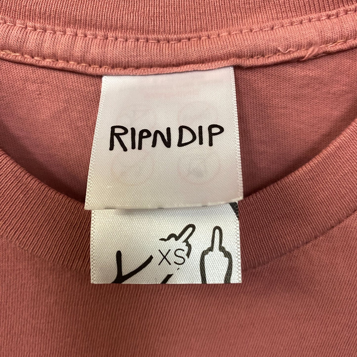 RIPNDIP Lord Nermal Floral Design T-Shirt Extra Small