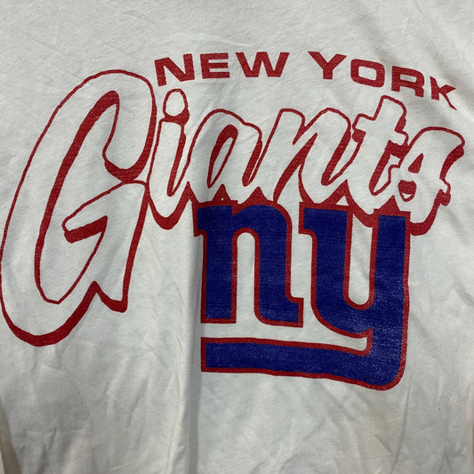 Junk Food Clothing New York Giants Touchdown Long Sleeve Crop Tee Small