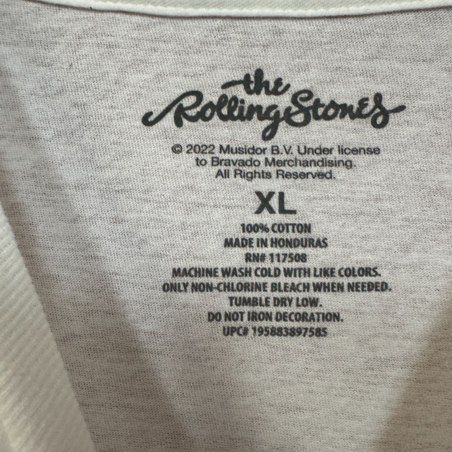 The Rolling Stones Hot Lips Pop Art Rock Tshirt size XL