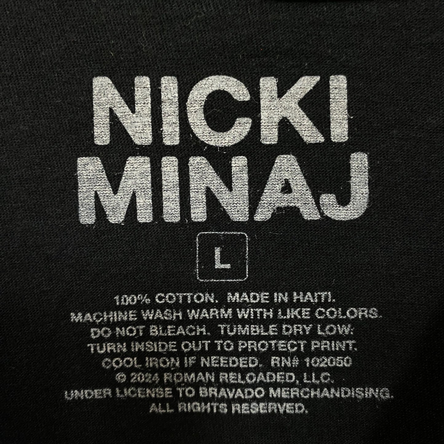 Nicki Minaj Pink Friday 2 Album Cover Graphic T-Shirt Large