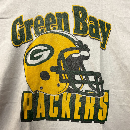 Junk Food Clothing NFL Green Bay Packers Throwback Helmet Logo T-Shirt Large