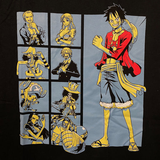 One Piece Straw Hat Crew Monkey D. Luffy Anime T-Shirt Small