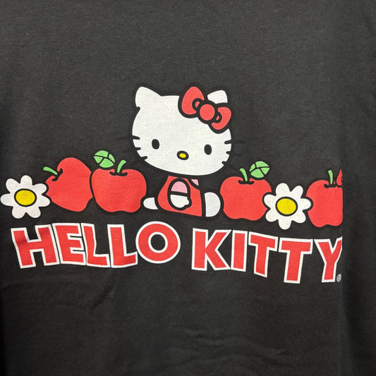Hello Kitty Red Apples & Daisies Sanrio Kawaii Crewneck L