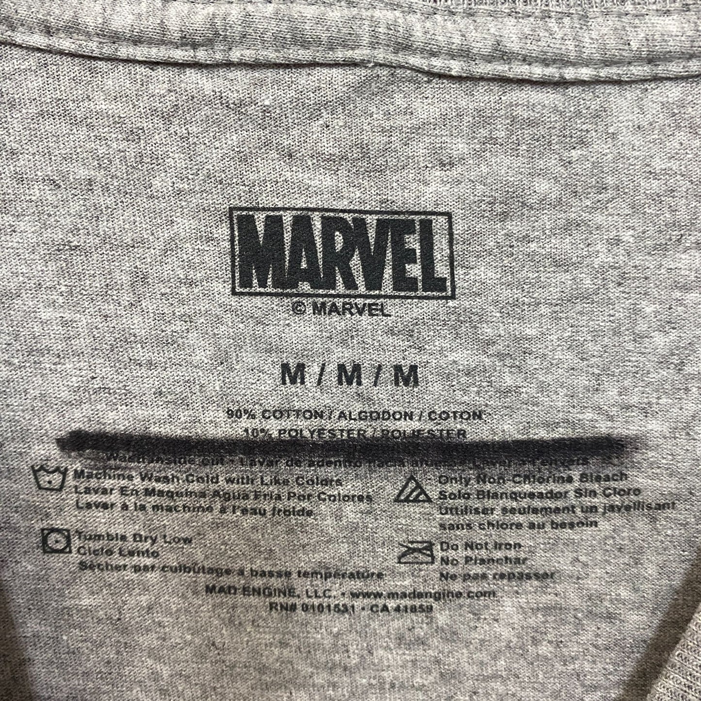 Marvel Spider-Man Comic Book Style Graphic Design T-Shirt Medium