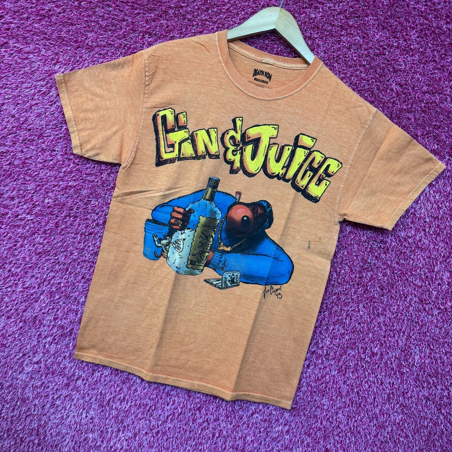 Snoop Doggy Dogg Gin & Juice Album Cover Art Hip Hop Tee M