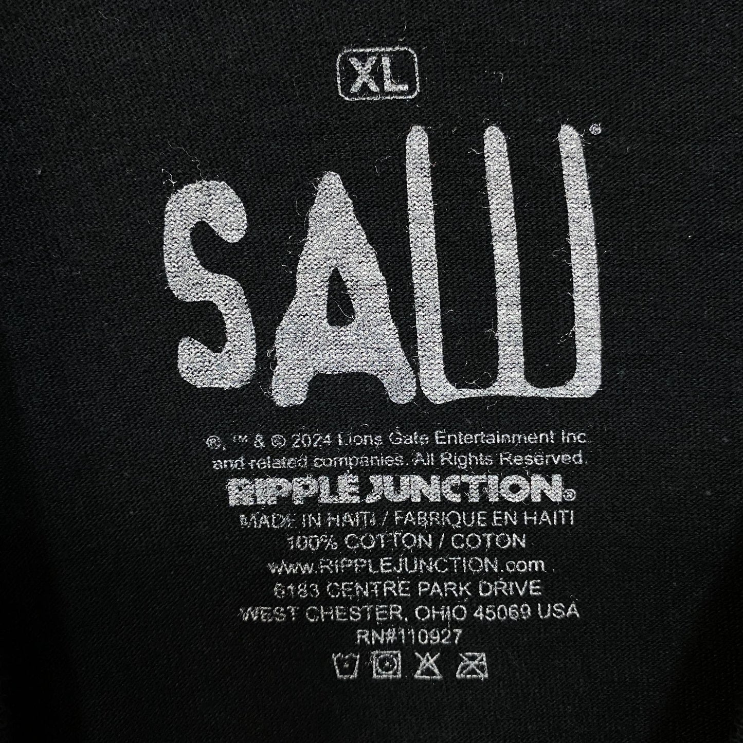 Saw Billy the Puppet Live Or Die Horror Movie T-Shirt XL