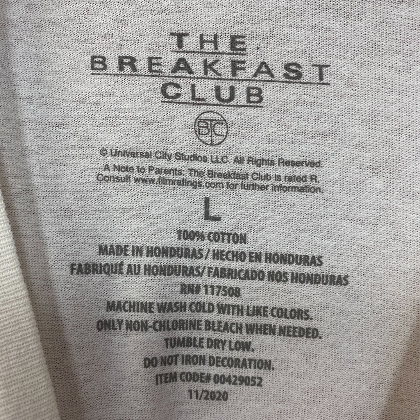 The Breakfast Club "We're All Pretty Bizarre" Graphic T-Shirt Large