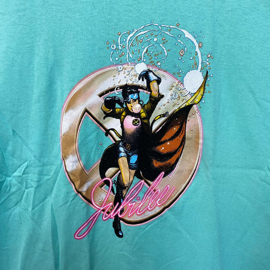 Marvel Teal Jubilee XMen Tshirt size Extra Large