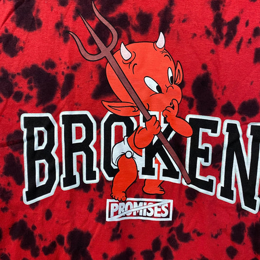 Broken Promises x Hot Stuff Tiedye Tshirt size Small