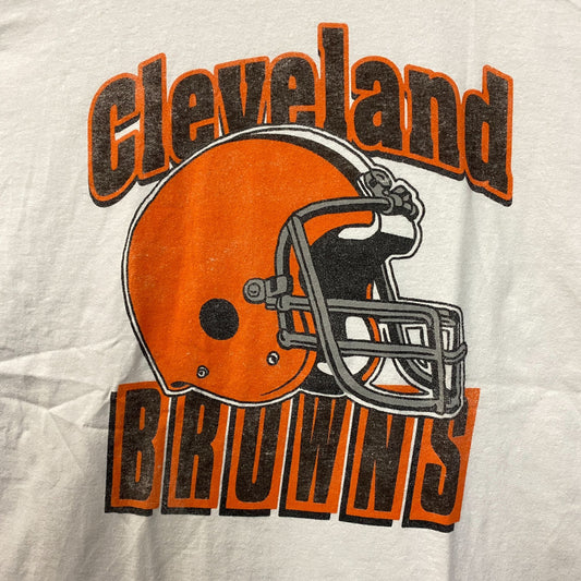 Junk Food Clothing NFL Cleveland Browns Throwback Helmet T-Shirt Large