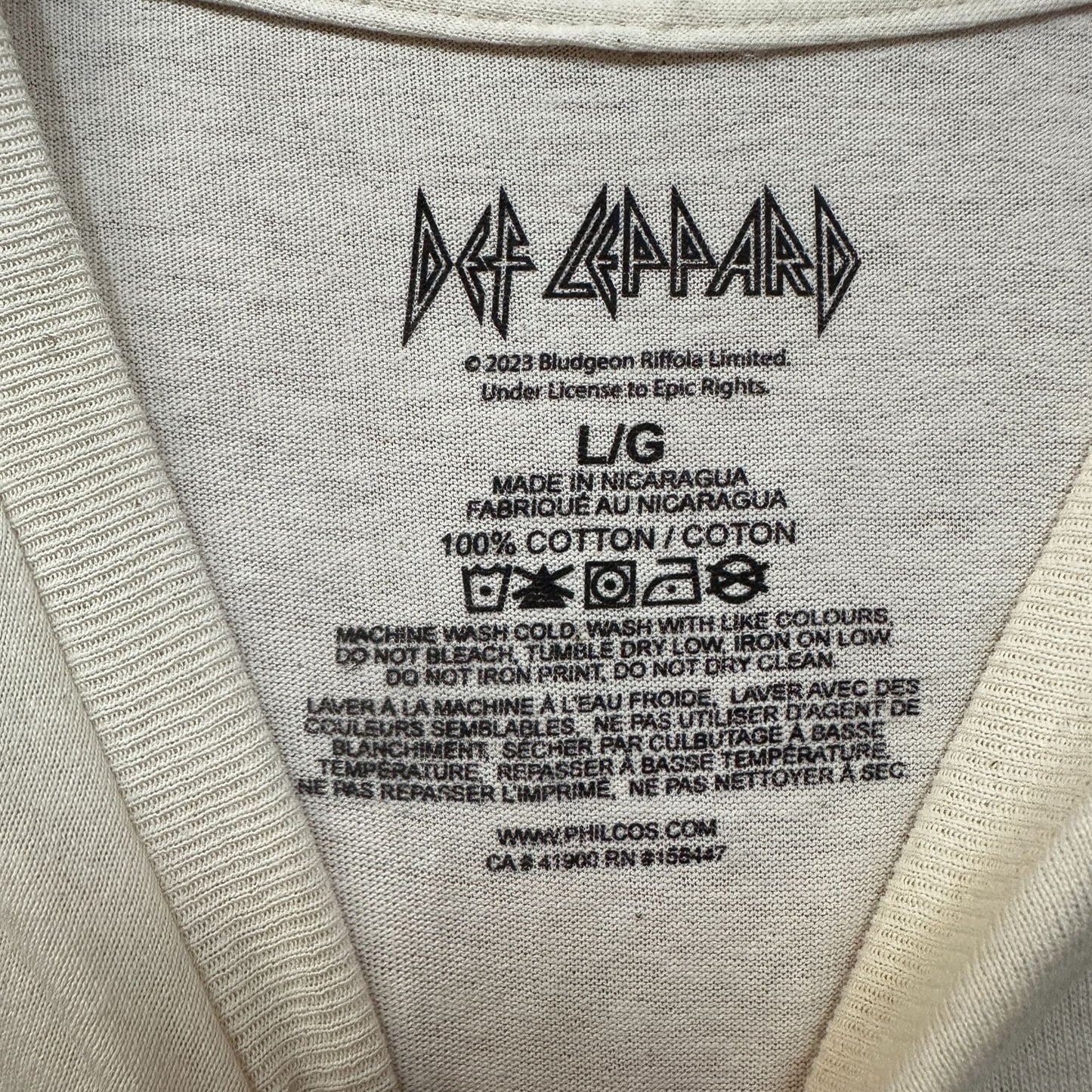 Def Leppard Animal 1967 Rock Tour Tshirt size Large