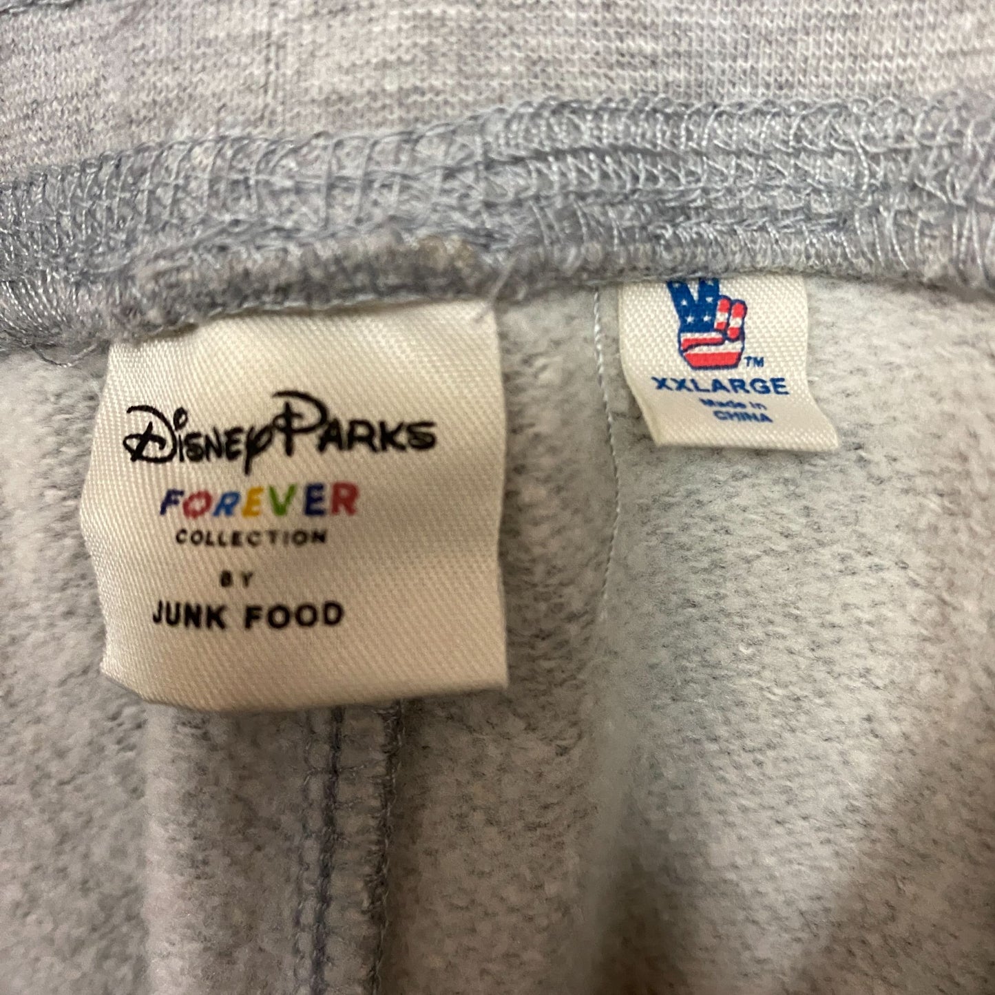 Junk Food x Disney Forever Collection Gray Joggers Sweatpants XXL
