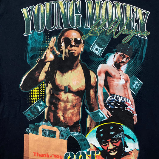 Lil Wayne Young Money Got Money Themed T-Shirt Medium