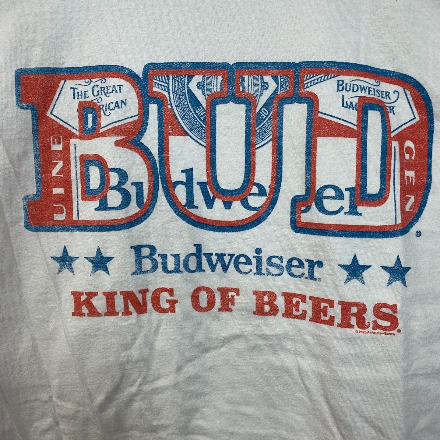 Junk Food Budweiser King of Beers Flea Market Tee Small