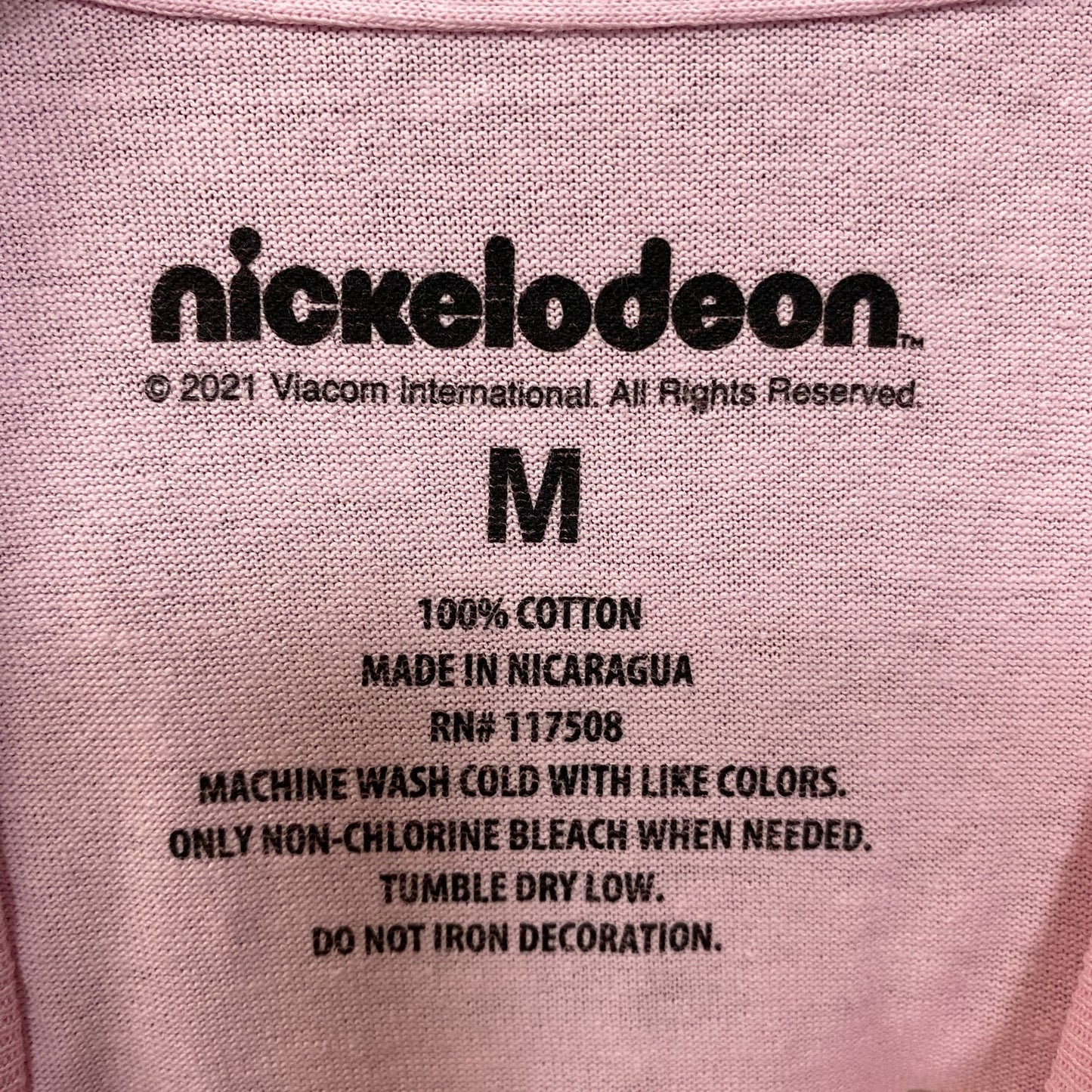 Nickelodeon Rocko's Moder Life Animated Series Cartoon Graphic Pink T-Shirt Medium