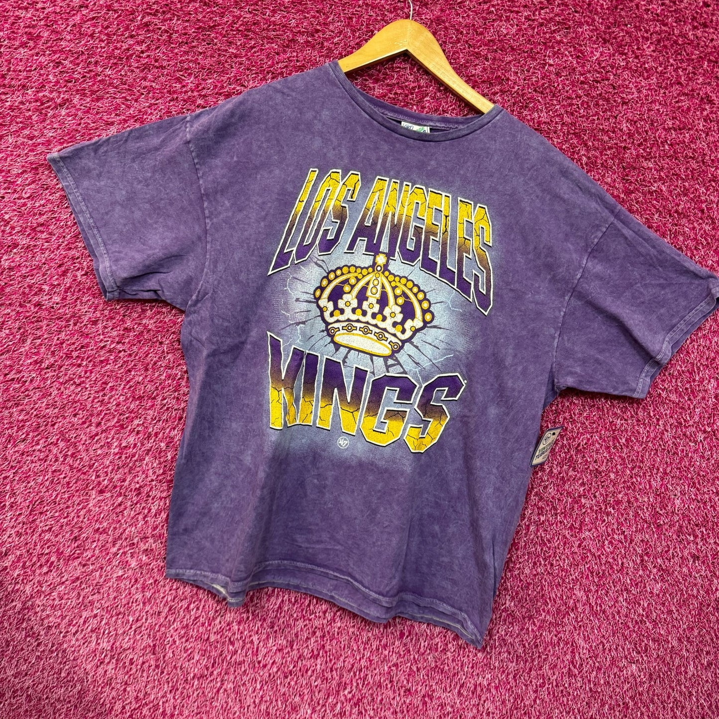 Los Angeles Kings Throwback Team Logo NHL T-shirt Size 2XL