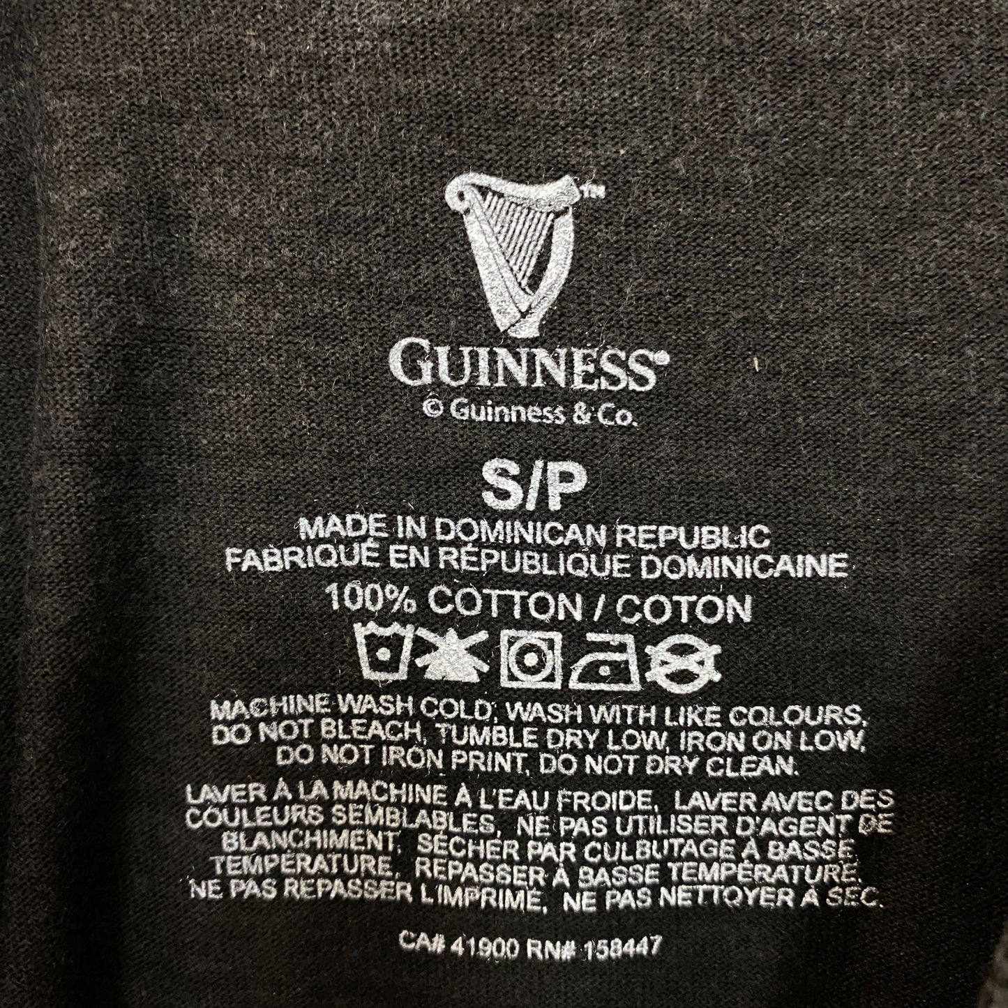 Guinness Toucan Logo Collage Graphic T-shirt Small