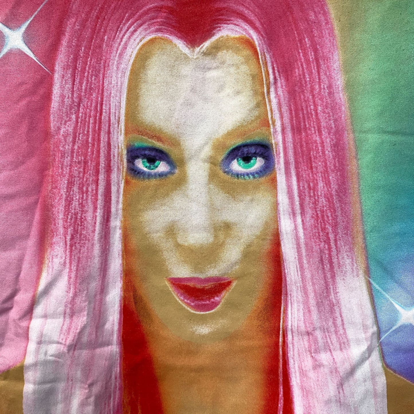 Cher Rock & Pop Pink Tie Dye Oversized T-Shirt Medium