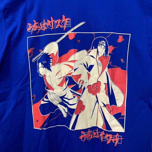 Sasuke & Itachi Uchiha Battle of Bros Naruto Shippuden Tee M