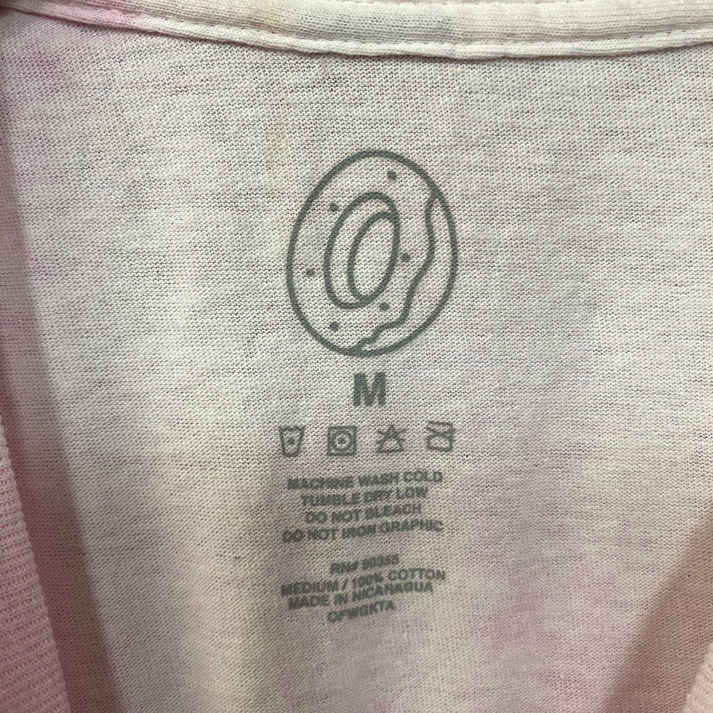 Odd Future Rainbow Pink Tie Dye Womens T Shirt Medium