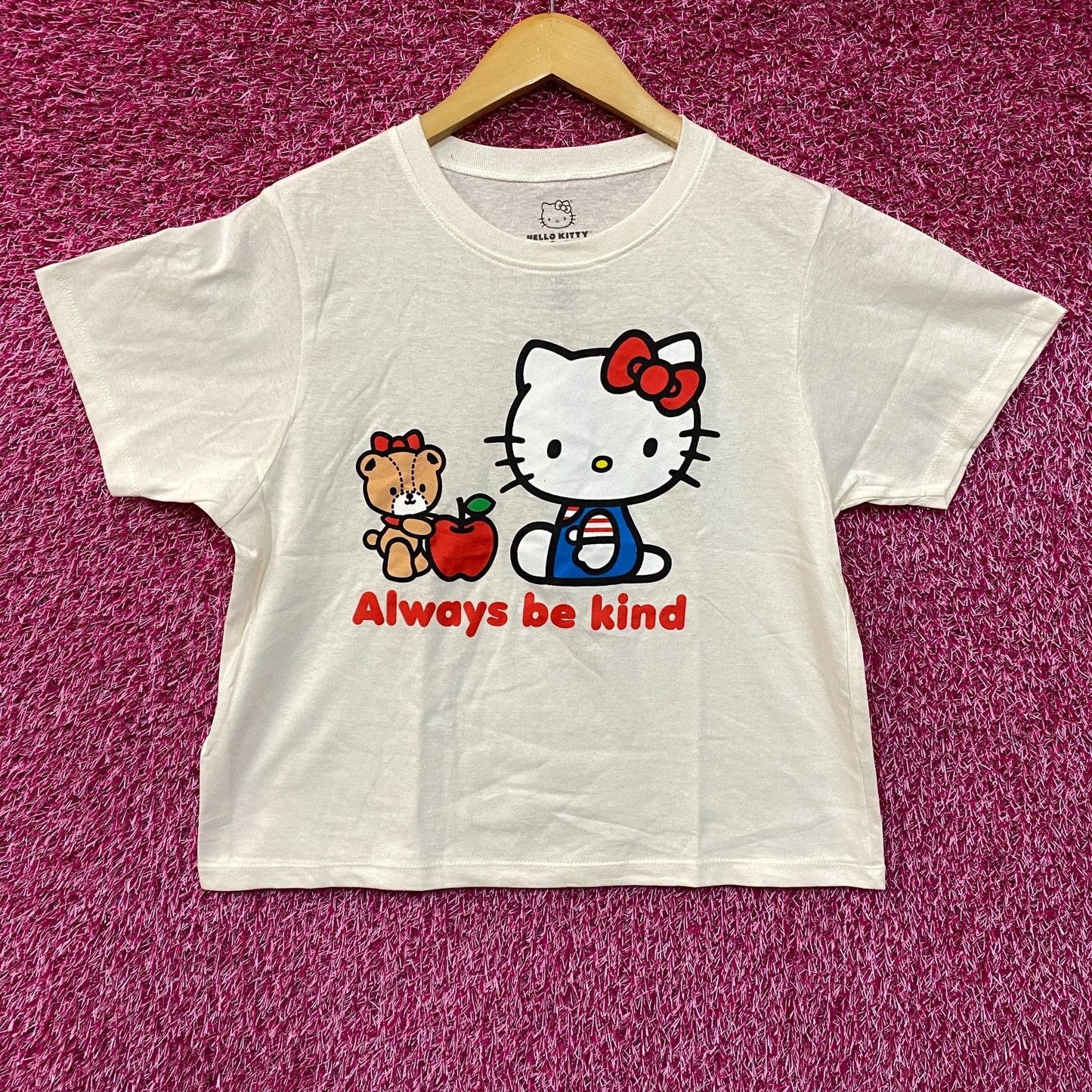 Sanrio Hello Kitty Always Be Kind Kawaii Crop Top Medium
