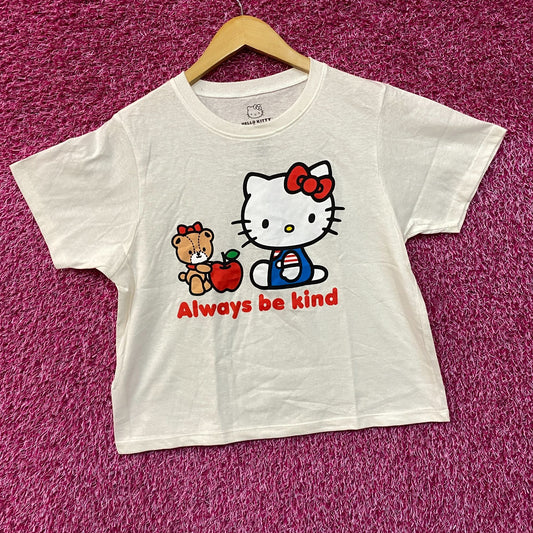 Sanrio Hello Kitty Always Be Kind Kawaii Crop Top Medium