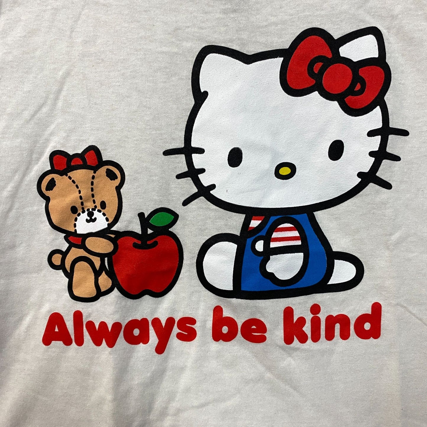 Sanrio Hello Kitty Always Be Kind Kawaii Crop Top Medium